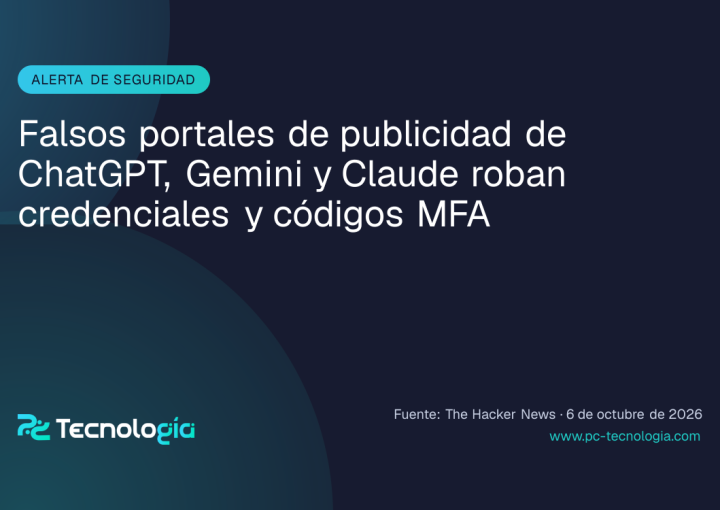 Falsos portales de publicidad de ChatGPT, Gemini y Claude roban credenciales y códigos MFA